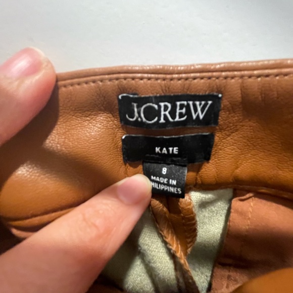 J. Crew Faux Leather Pant Size 8 - Picture 3 of 3